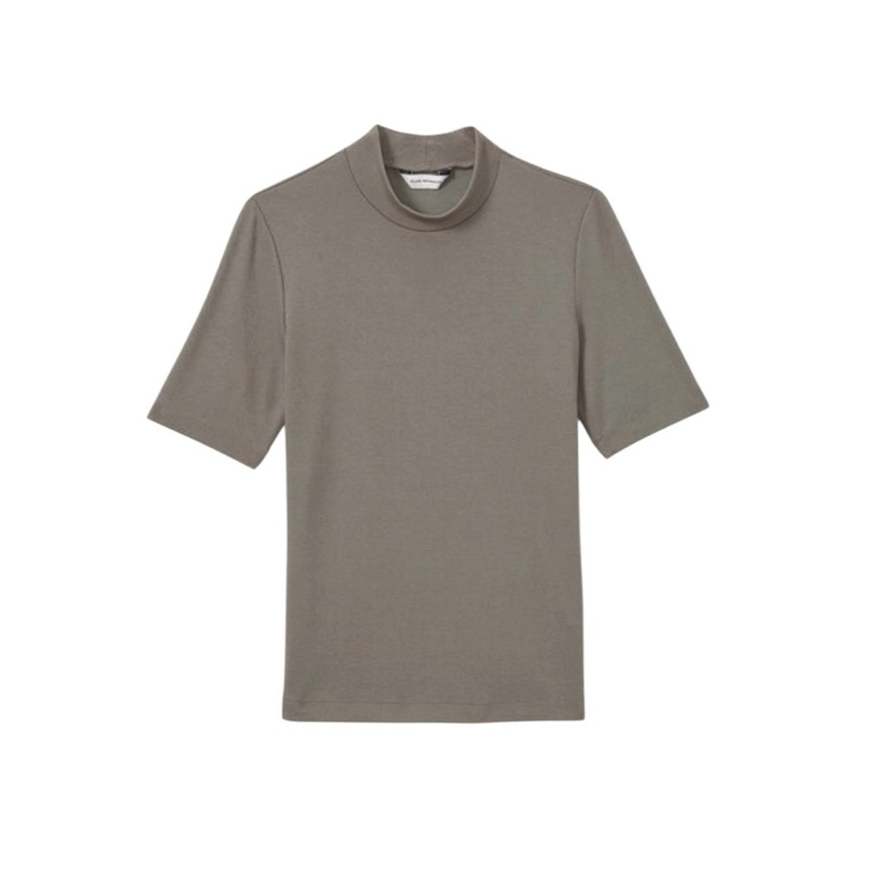 Club Monaco | Mock Neck Olive Green Tee | Women’s Size Medium